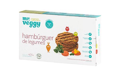 Hambúrguer de Legumes 400g (6 unidades)