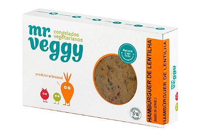 Hambúrguer de Lentilha 360g (6 unidades) - NOVA FORMULAÇÃO!