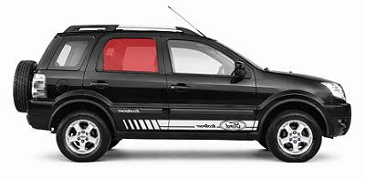 Vidro De Porta Traseira Ecosport 03/12
