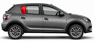 Vidro Lateral Fixo Traseiro Sandero 2015 Á 2020