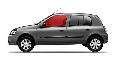Vidro de Porta Dianteira Clio/Symbol Hatch e Sedan 4 Portas
