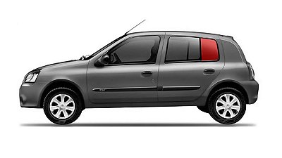 Vidro Lateral Traseiro Fixo Clio 4 Portas