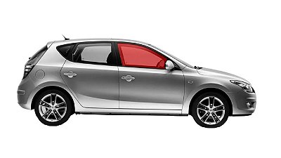 Vidro Porta Dianteira Para Hyundai I30 07/12
