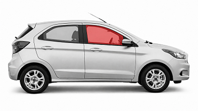 Vidro de Porta Dianteira Ka+ Hatch/Sedan