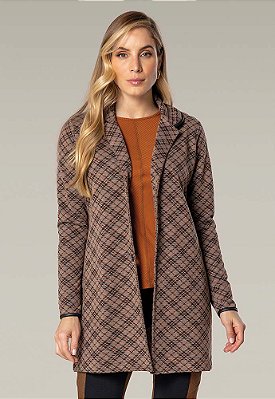 Cardigan Emotion Jacard Xadrez