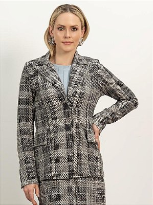 Blazer "Memórias" Padronagem  Xadrez