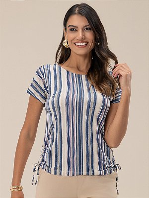 Blusa "Energia" Japonesa Franzidos Laterais