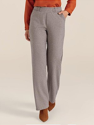 Calça "Ânimo" Melange Semi Wide