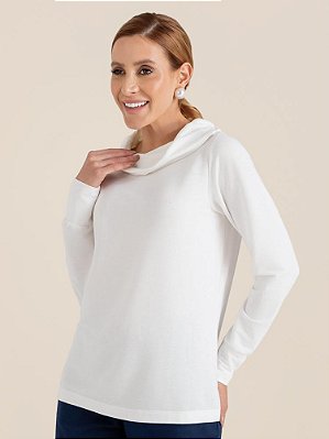 Blusa "Propósito" Manga Longa Gola Ampla