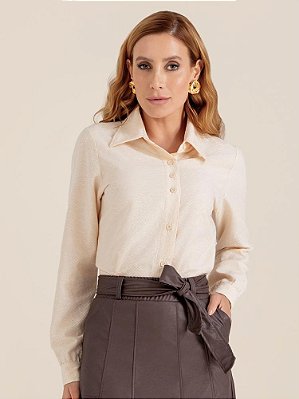 Camisa "Propósito" Manga Longa Jacard