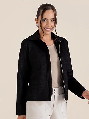 Jaqueta "Alento" Zíper Coberto