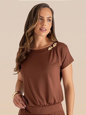 Blusa Imensidão Japonesa Blusê Jersey Poliamida