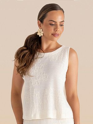 Top Cintilar Mix Texturas