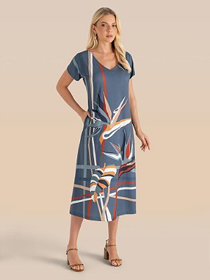 Vestido Nuances Mc Estampa Exclusiva Localizada