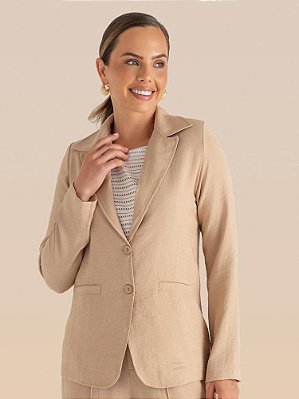 Blazer Orientar Linen Flamê
