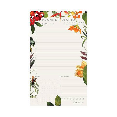 Bloco A5 Planner Diario Amazonia 12x20