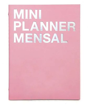 Planner Mensal Na Medida Mini Rosa A6