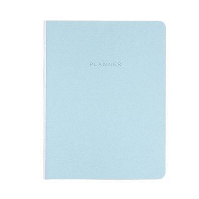 Agenda Planner Revista Mensal Planejamento Azul Pastel