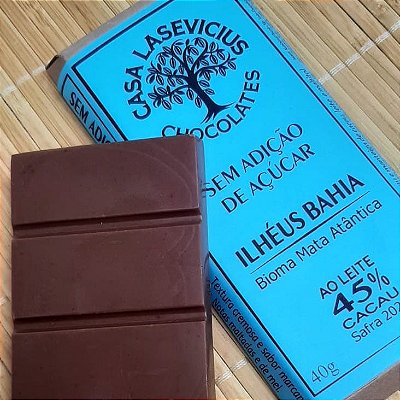 Casa Lasevicius - 45% Ao Leite sem Açúcar Maltitol (40g)