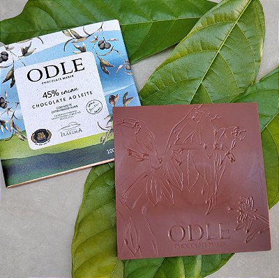 Odle - Chocolate ao Leite 45% Cacau com Azeite de Oliva Extra Virgem Irarema (100g)