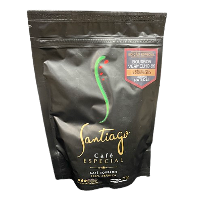 Santiago Café Especial - Bourbon Vermelho – Grão (250g)