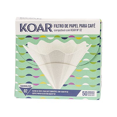 Filtro de papel Koar - Tamanho 02 (50 un)