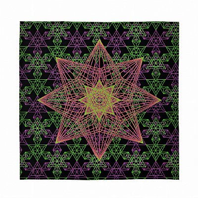 Lenço Bandana Trama Universal - Acessório Festival Alucinarium