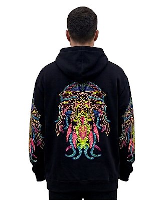 Moletom Canguru Flanelado - Jellyfish