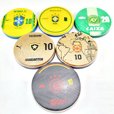 6 Botões - Madrepérola 60mm - Dadinho Oficial - Sortidos 04
