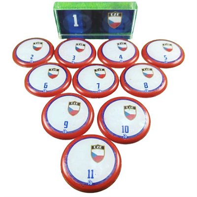 Time de Futebol de Botão - Vidrilha 45mm - Rep. Tcheca-2