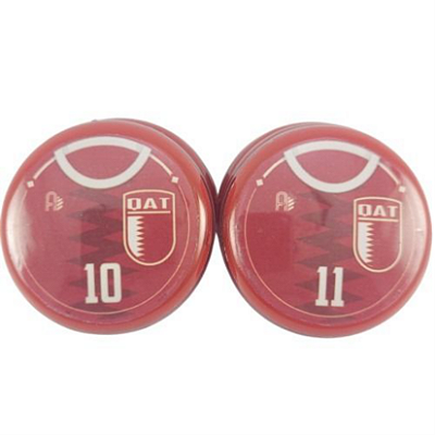 10 Botões Futebol de Botão - Vidrilha 45mm - Catar