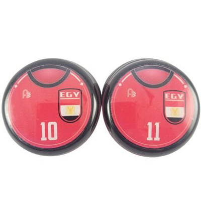 10 Botões Futebol de Botão - Vidrilha 45mm - Egito