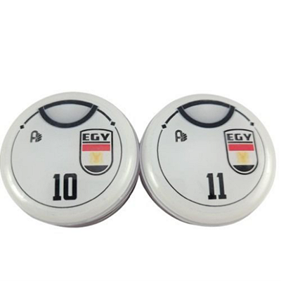 10 Botões Futebol de Botão - Vidrilha 45mm - Egito-2