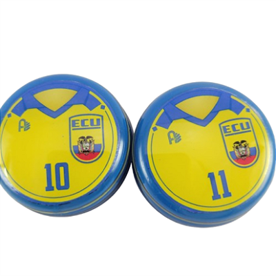 10 Botões Futebol de Botão - Vidrilha 45mm - Equador