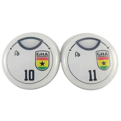 10 Botões Futebol de Botão - Vidrilha 45mm - Gana