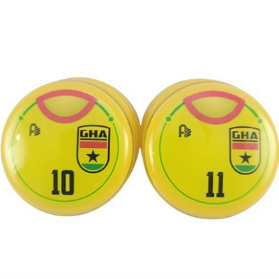 10 Botões Futebol de Botão - Vidrilha 45mm - Gana-2