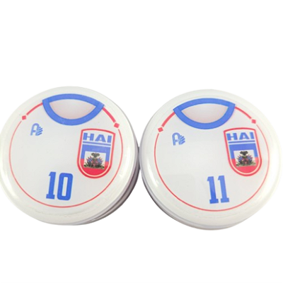 10 Botões Futebol de Botão - Vidrilha 45mm - Haiti-2