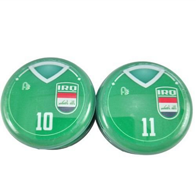 10 Botões Futebol de Botão - Vidrilha 45mm - Iraque-2