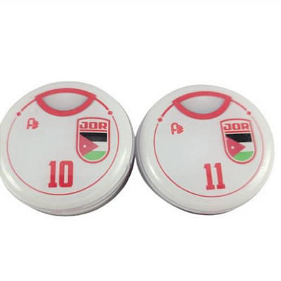 10 Botões Futebol de Botão - Vidrilha 45mm - Jordania