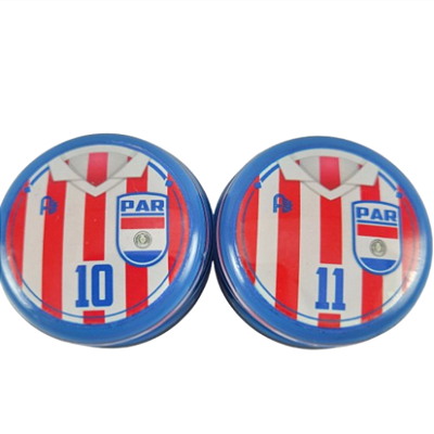 10 Botões Futebol de Botão - Vidrilha 45mm - Paraguai