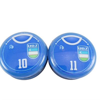 10 Botões Futebol de Botão - Vidrilha 45mm - Uzbequistão