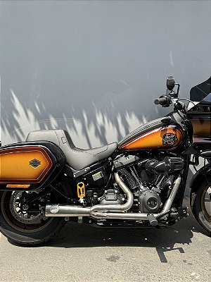 Escapamento Carbon 2X1 em inox Dynamite Crew X Carbox para NEWSOFTAIL