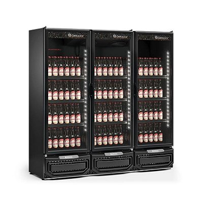 Expositor Vertical Resfriado 3 Portas - Cervejeira - GCBC 1450