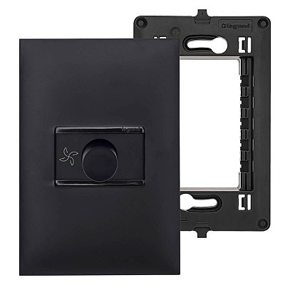 Dimmer Para Ventilador de Parede e Teto Preto Pial Plus+ Legrand