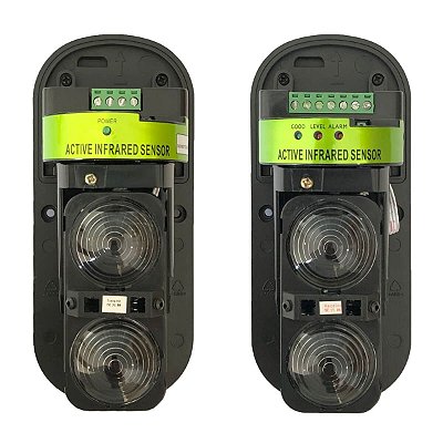 Sensor de Barreira 120 Metros Duplo Infravermelho Ativo Externo IP66 Anti-Neblina