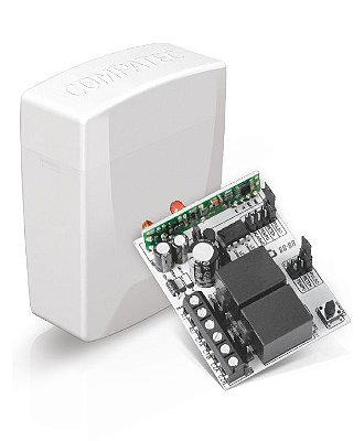Receptor REC MP 300 P/Alarme/Portão Eletrônico 2 Canais Compatec