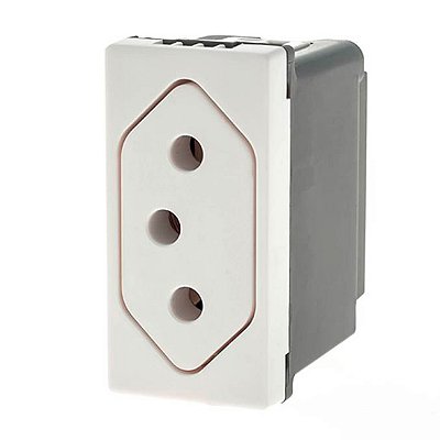 Tomada 10A Fundo Móvel Borne Automático PIAL Plus+ 615041BC Legrand