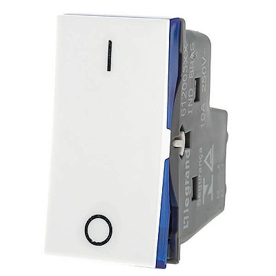 Interruptor Bipolar 10A Simples Pial Plus+ Legrand 612005BC