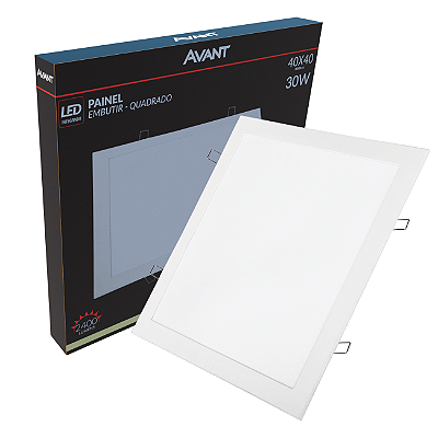 Painel De Led Para Embutir Quadrado 40x40 Bivolt Ne4000k Avant
