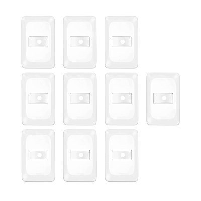 kit 10 Placa para Passagem de Fio Com Suporte 4x2 LGP20F PIAL Pop Legrand